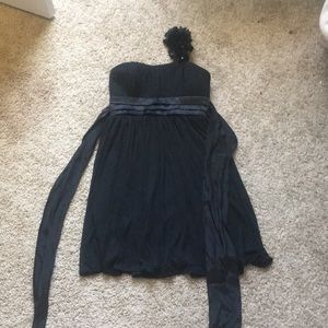 David’s Bridal black flower girl dress